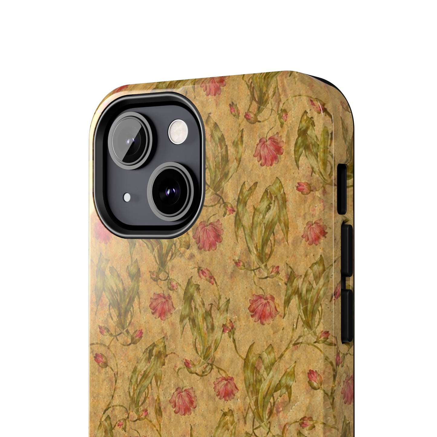Roses on Aged Paper - Protective Phone Case