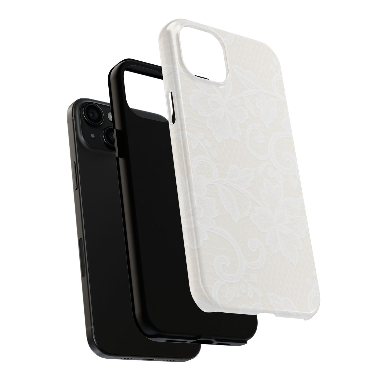 White Lace - Protective Phone Case