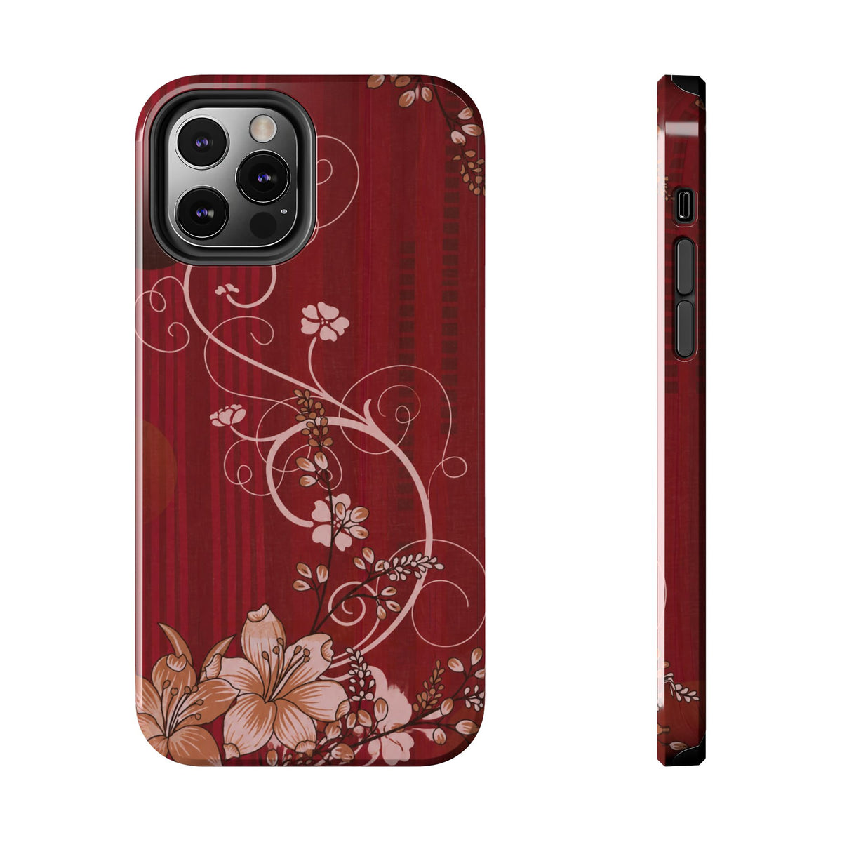 Crimson Bloom - Protective Phone Case
