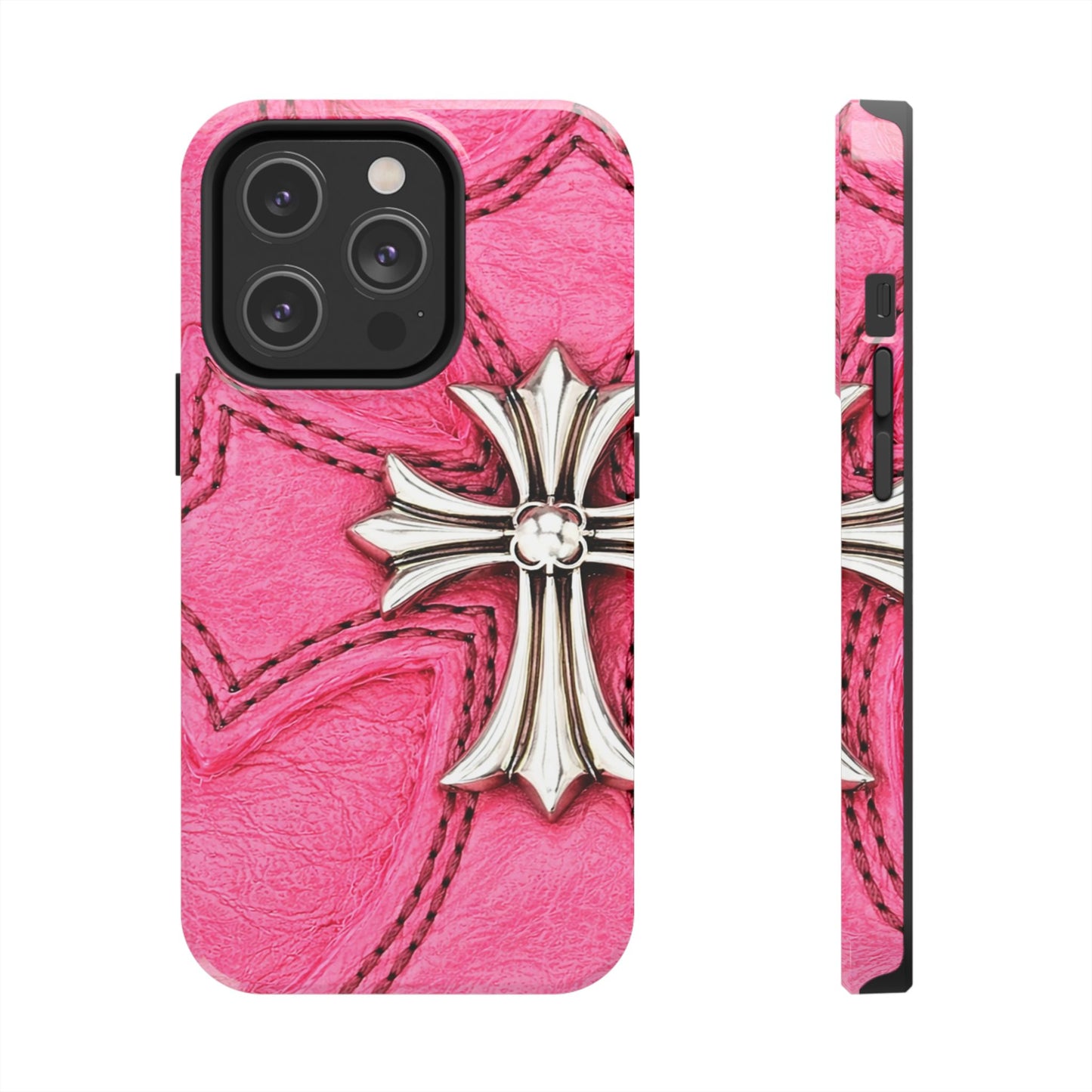 Pink Cross - Protective Phone Case