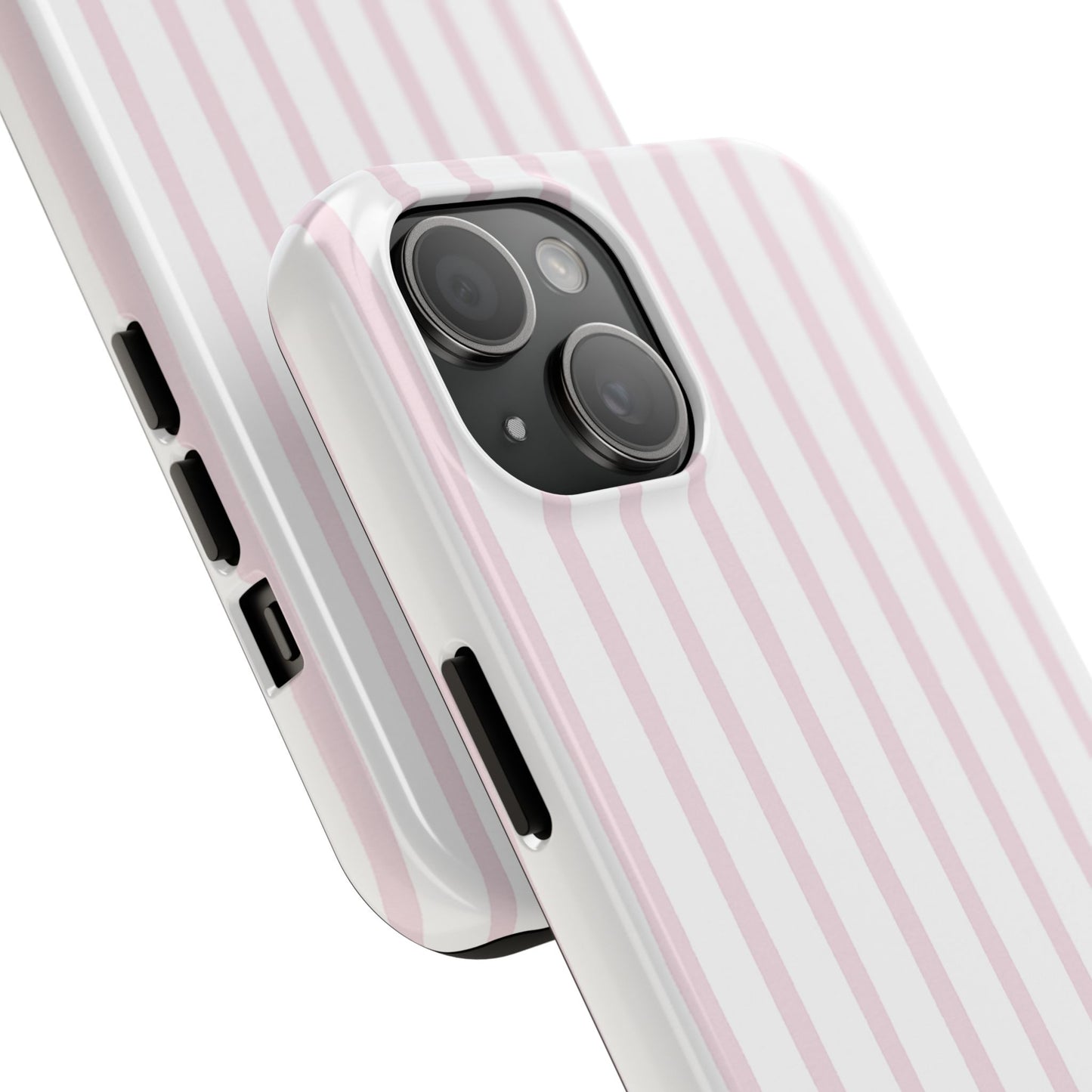 Pink Vertical Stripes - Protective Phone Case
