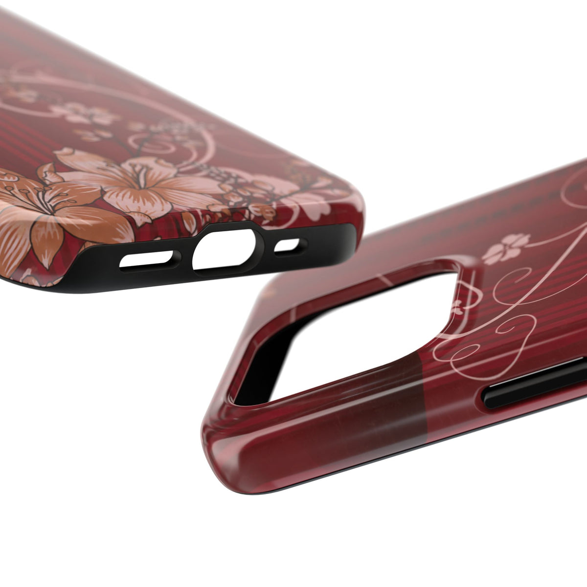 Crimson Bloom - Protective Phone Case