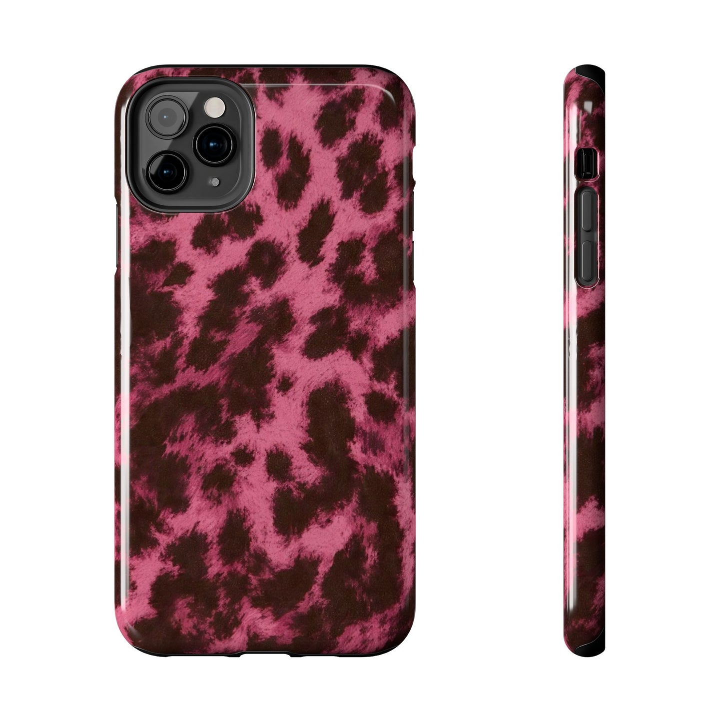 Pink Leopard Print - Protective Phone Case