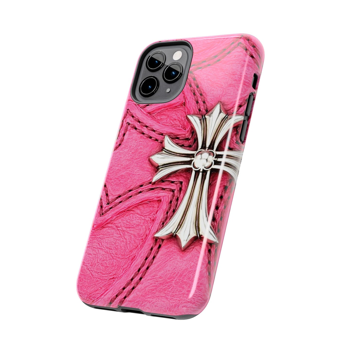 Pink Cross - Protective Phone Case