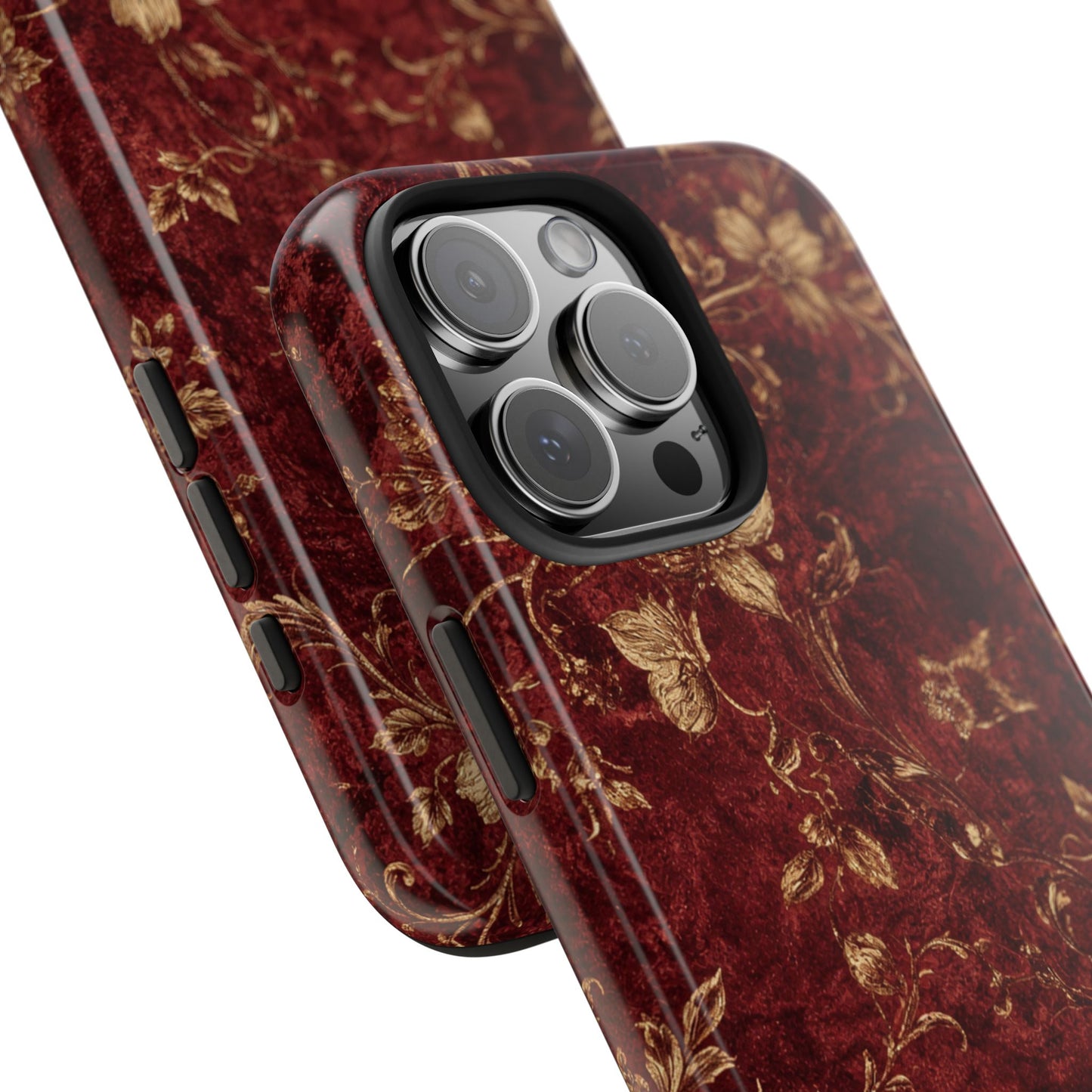 Floral Burgundy - Protective Phone Case