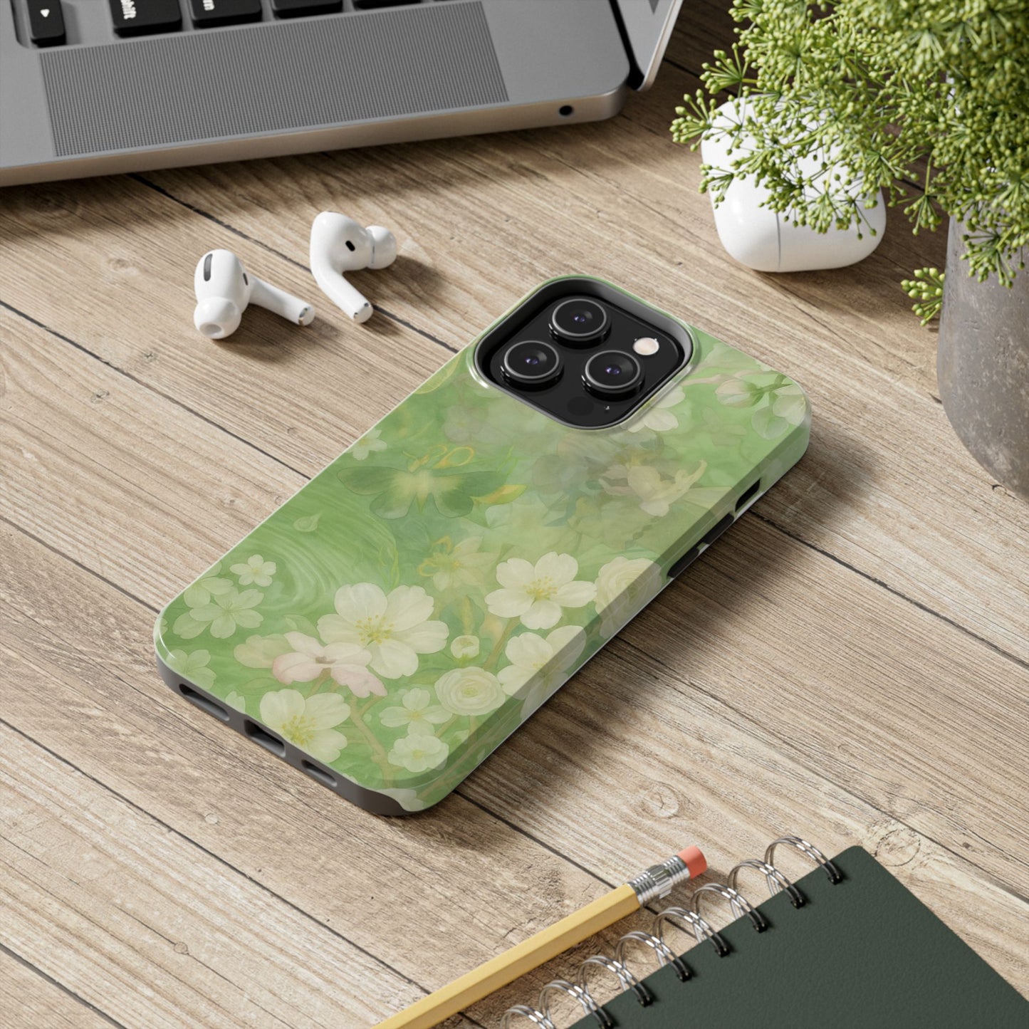 Sage Blossom - Protective Phone Case
