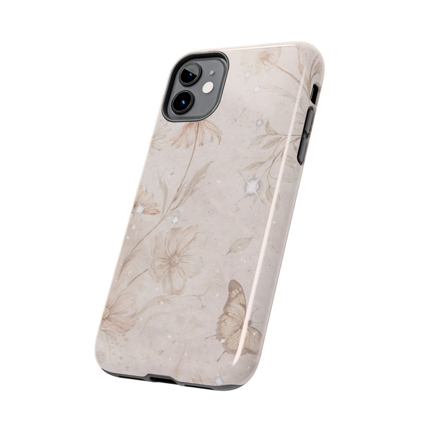 Beige Bloom - Protective Phone Case