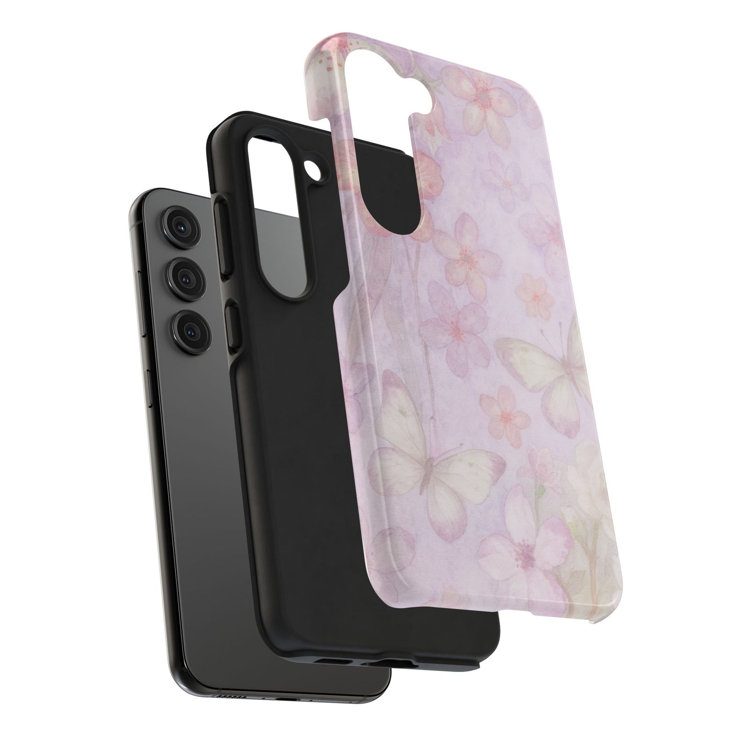 Lilac Butterfly - Protective Phone Case