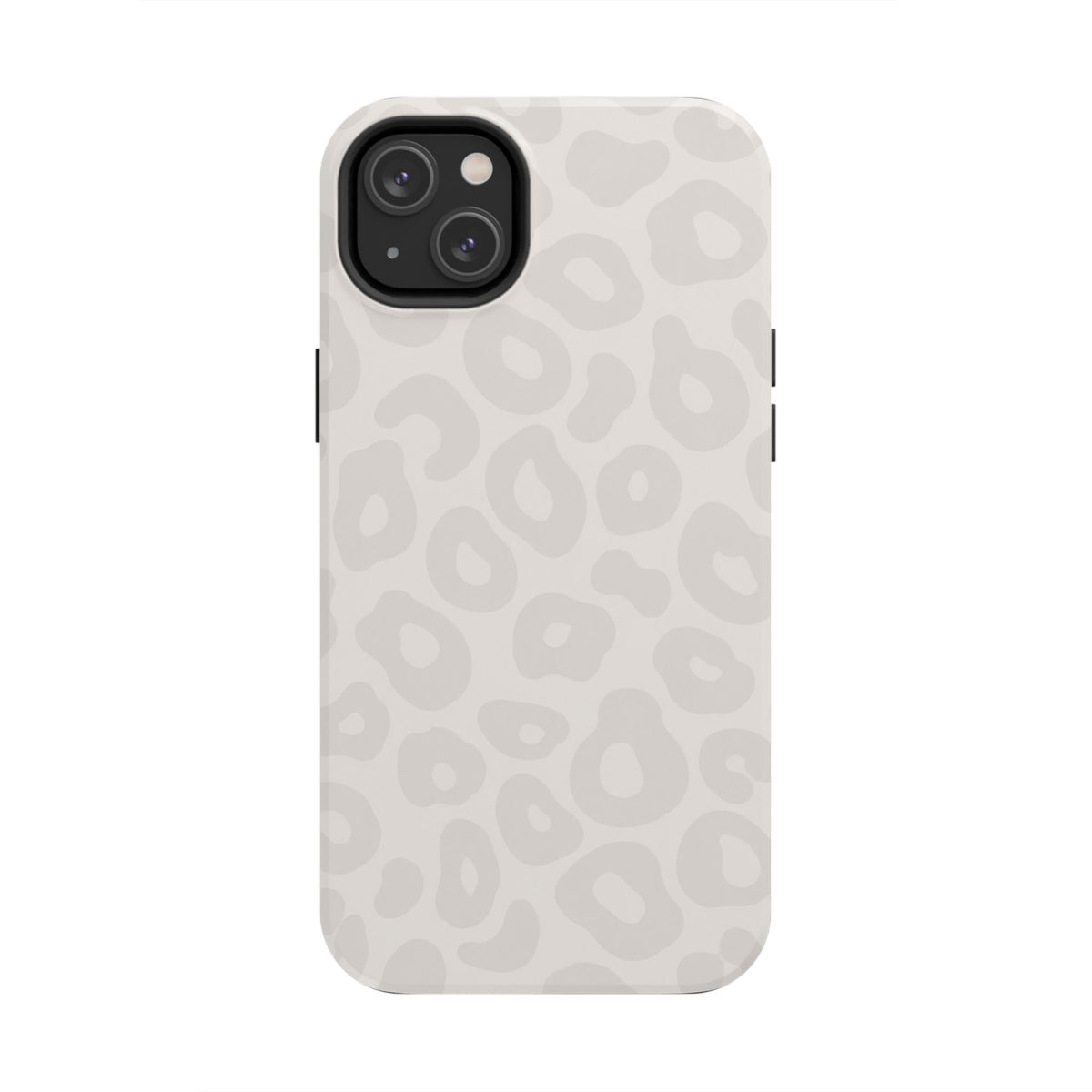 Beige Leopard Tough Phone Case – Protective Animal Print Phone Cover