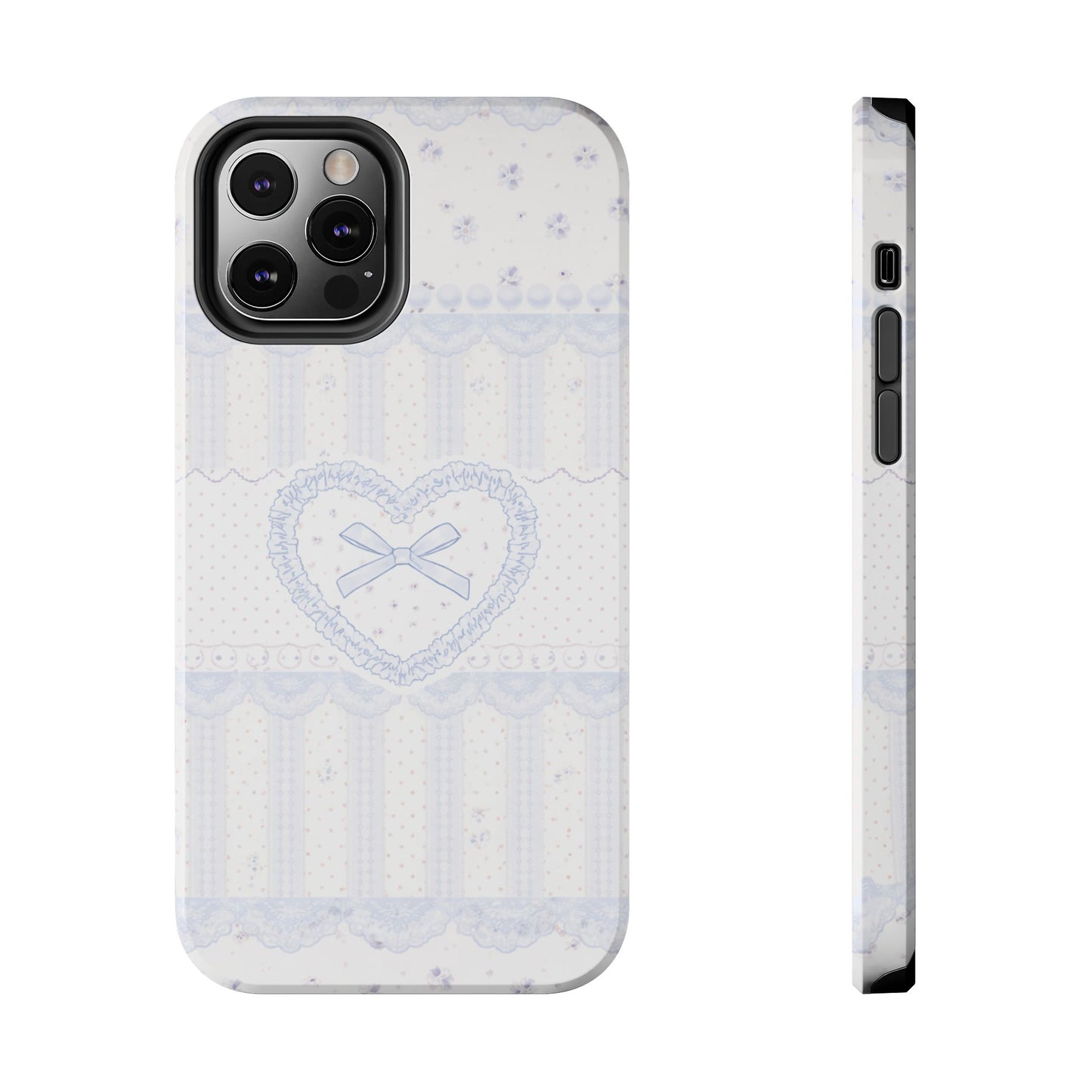 Coquette Blue Lace - Protective Phone Case