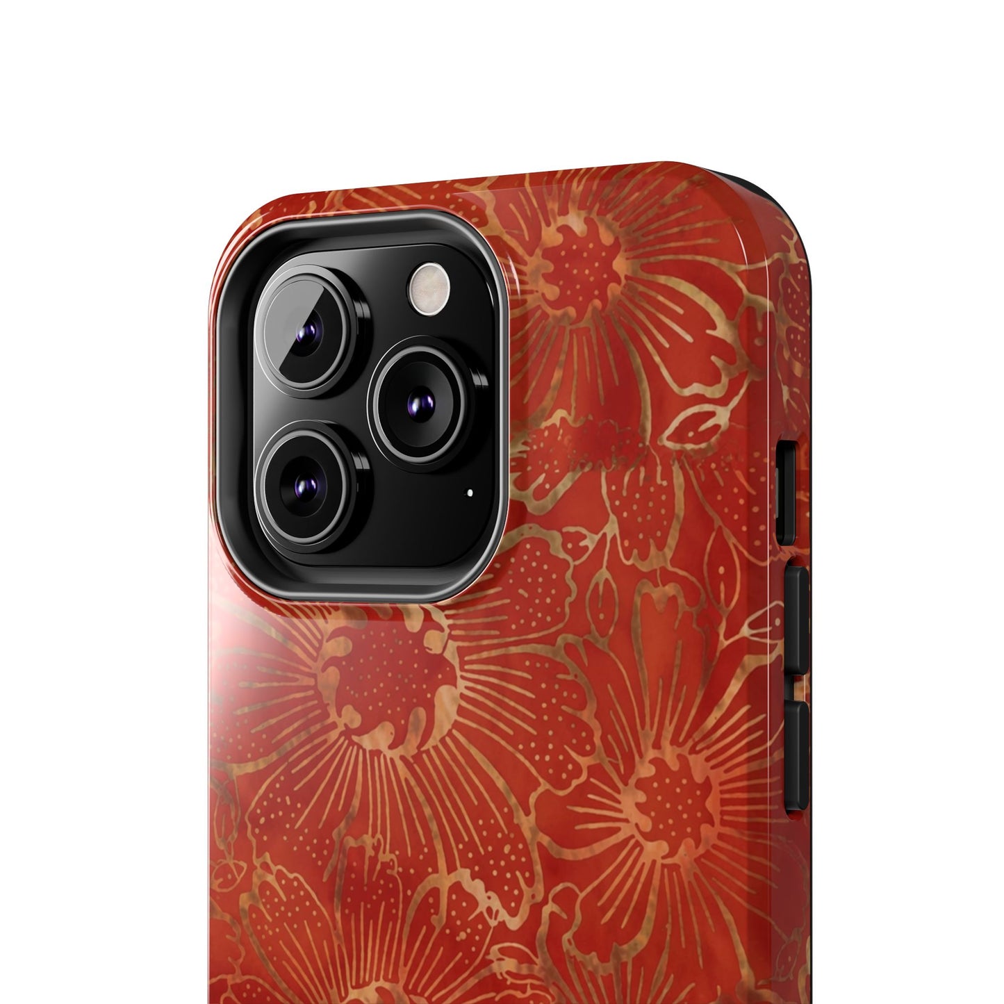 Radiant Red Florals - Protective Phone Case