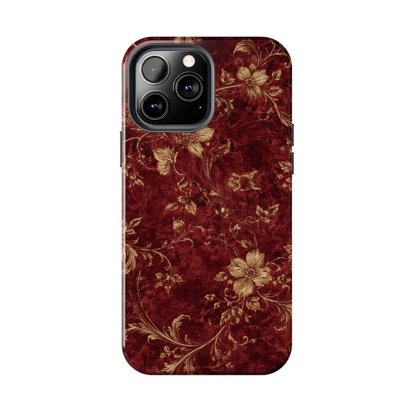 Floral Burgundy - Protective Phone Case