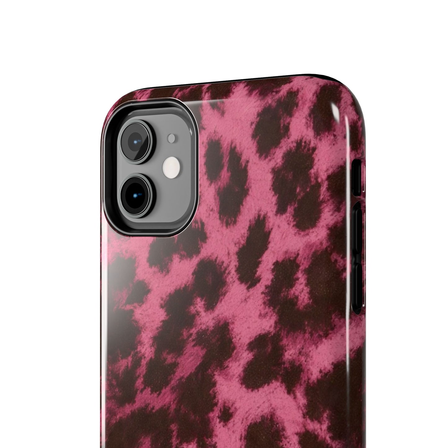 Pink Leopard Print - Protective Phone Case