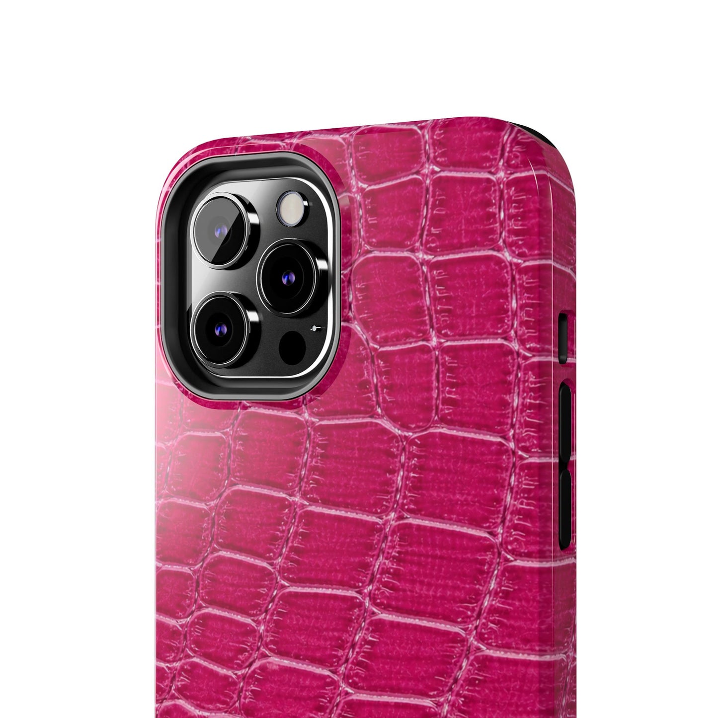 Pink Crocodile Pattern - Protective Phone Case