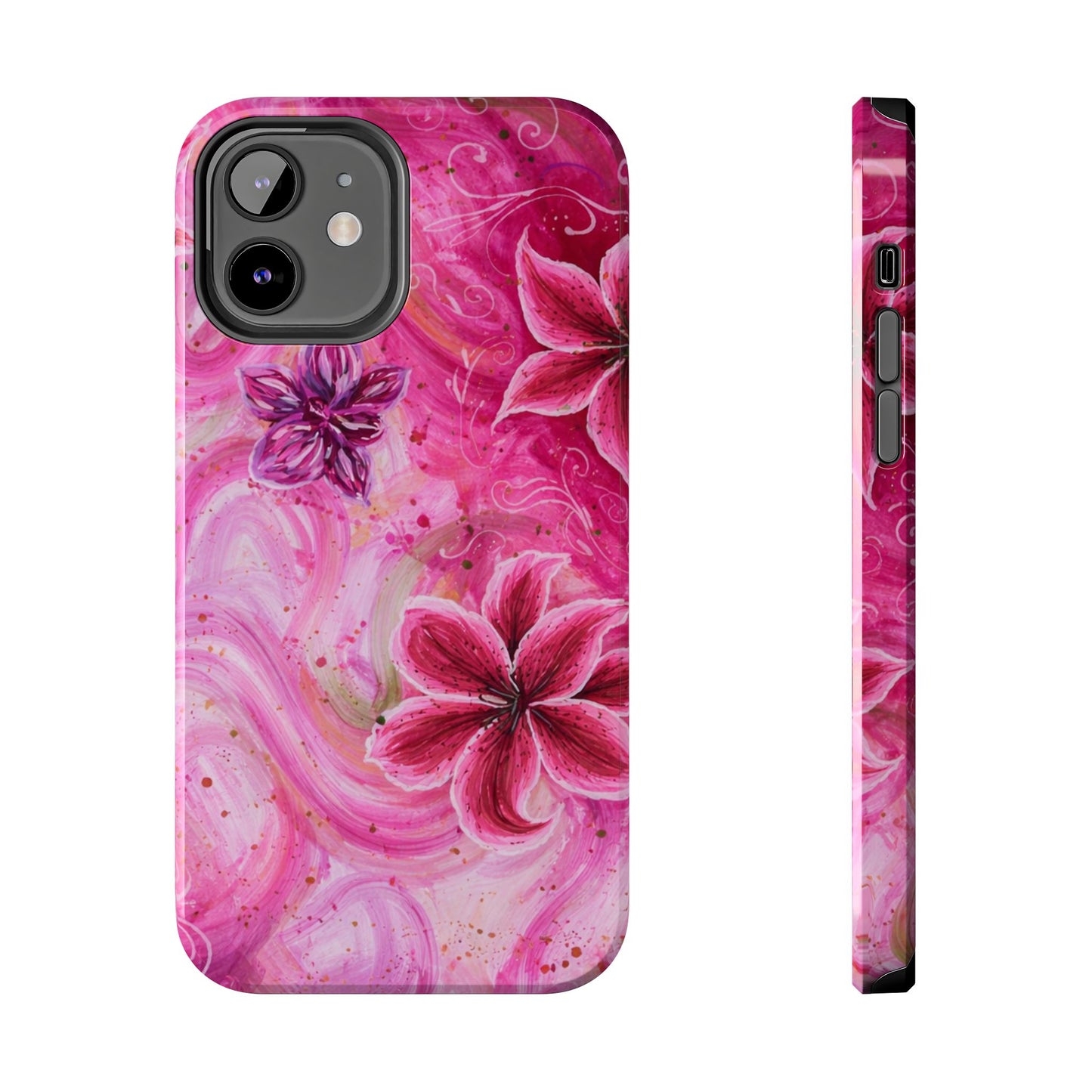 Watercolor Hibiscus - Protective Phone Case