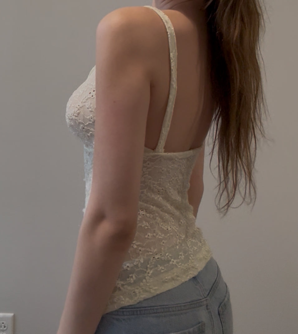 Off-White Lace Cami