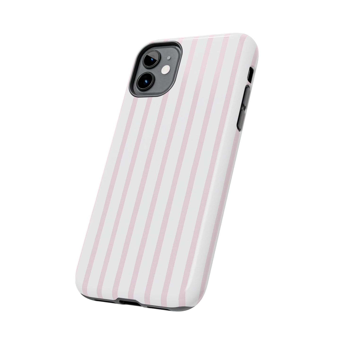 Pink Vertical Stripes - Protective Phone Case