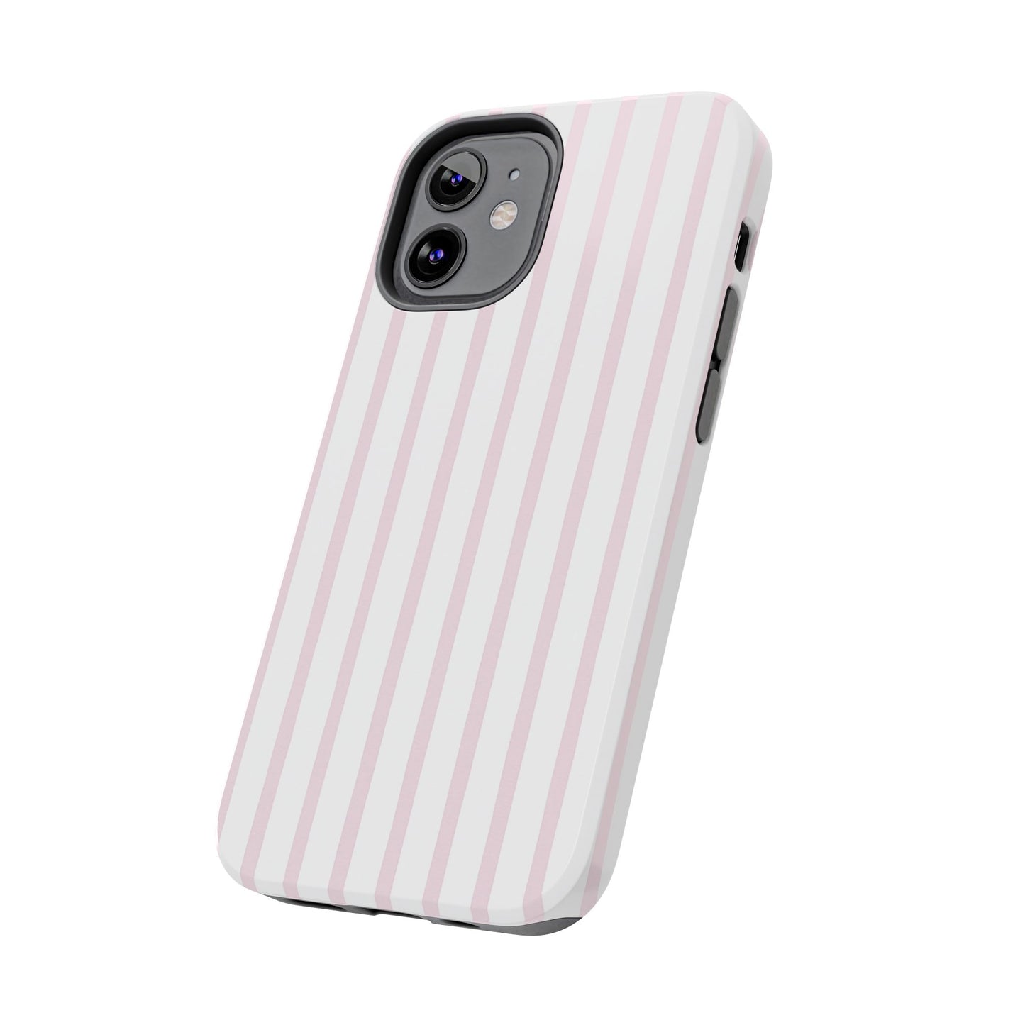 Pink Vertical Stripes - Protective Phone Case