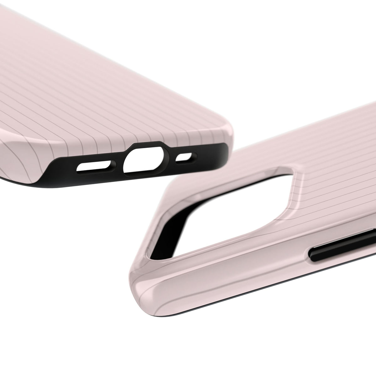 Blush Pinstripe - Protective Phone Case