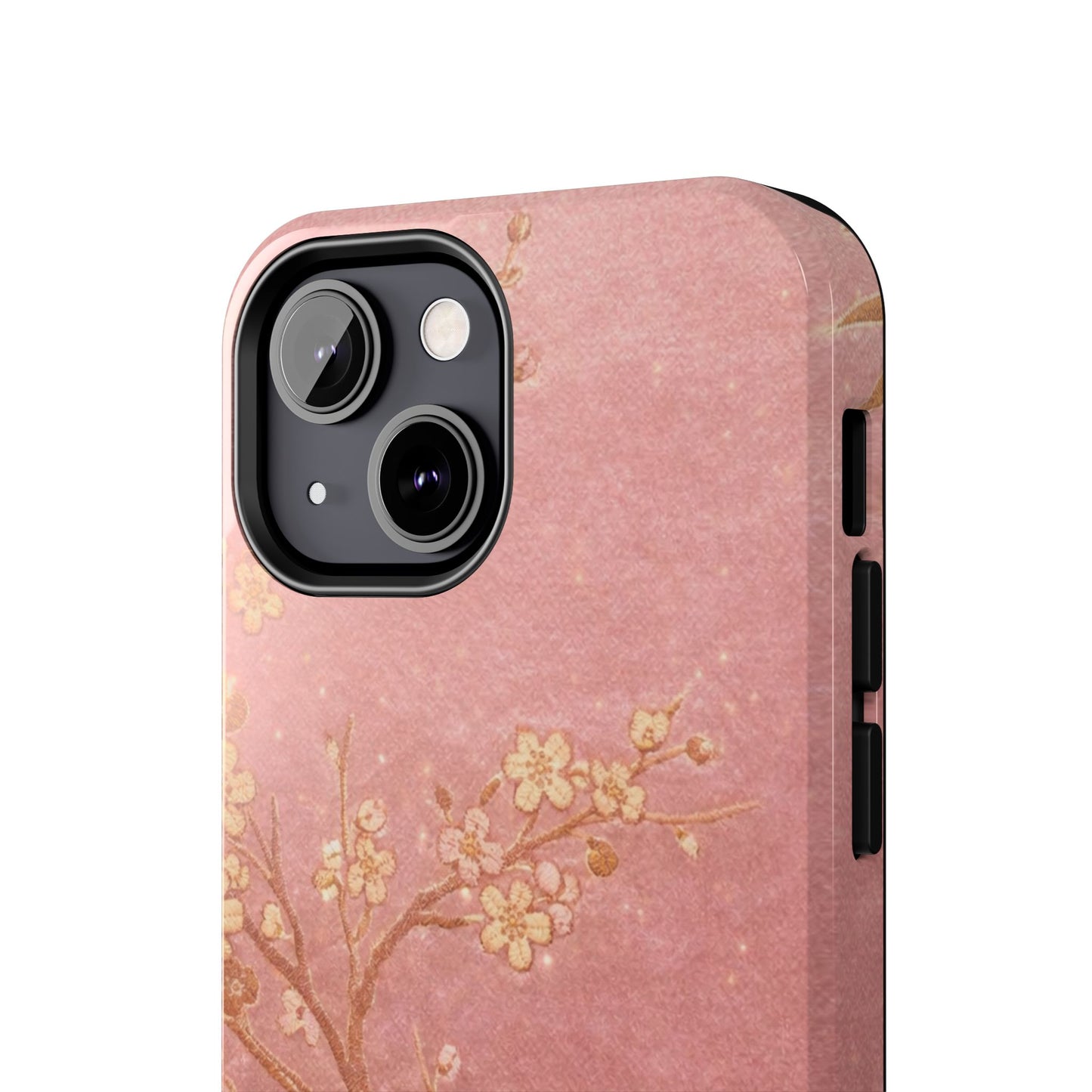 Pink Gold Cherry Blossom - Protective Phone Case
