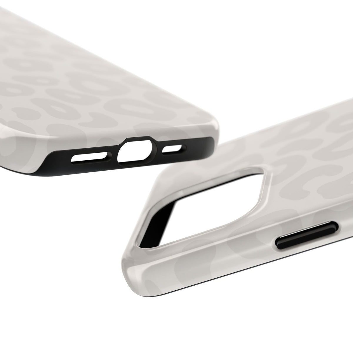 Beige Leopard Tough Phone Case – Protective Animal Print Phone Cover