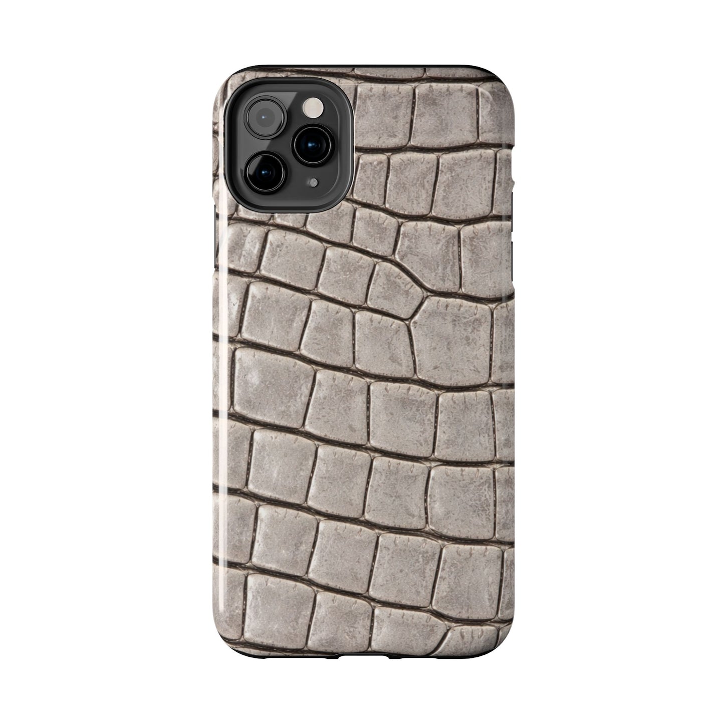 2000s Grey Crocodile - Protective Phone Case