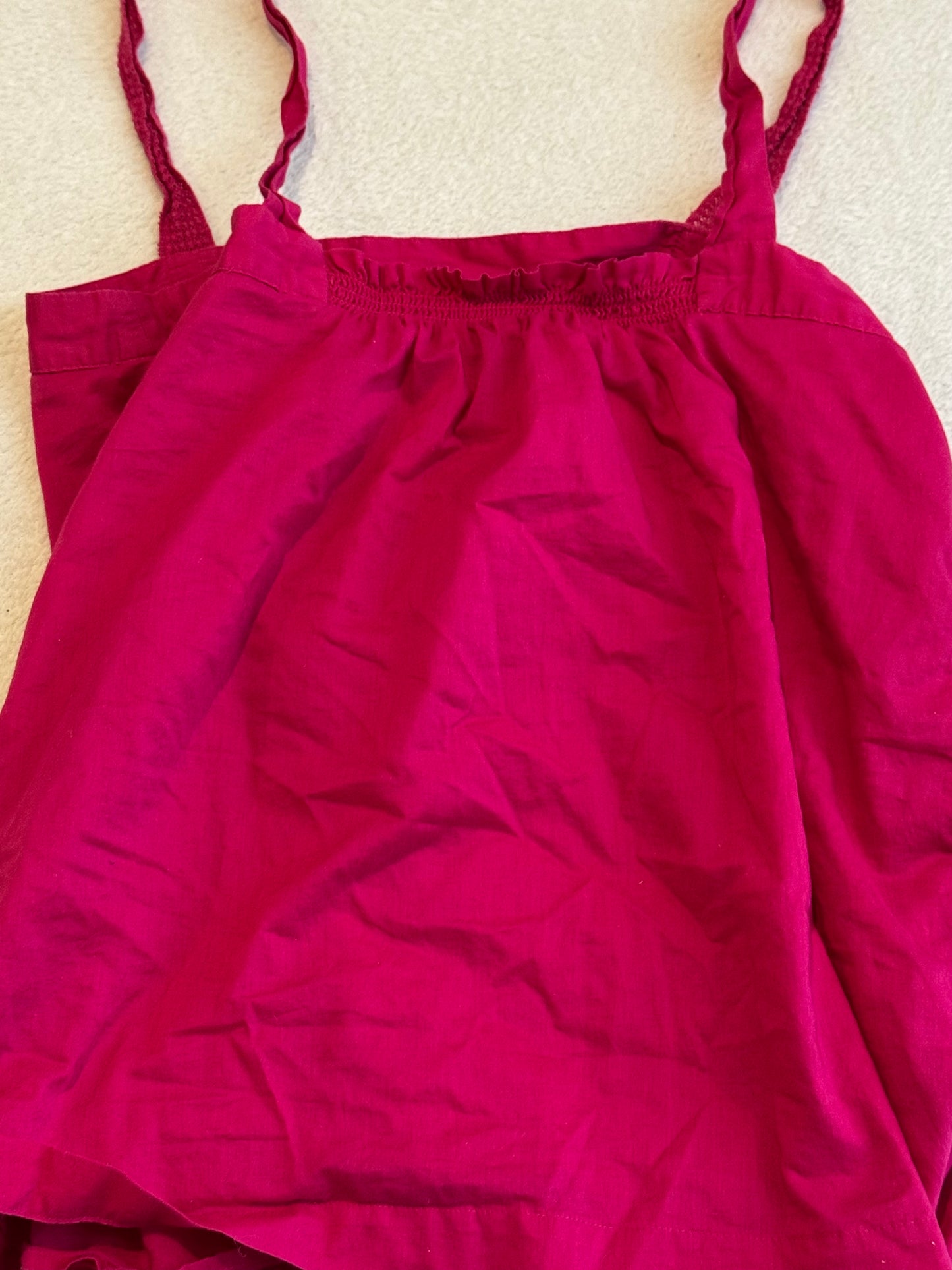 Dark Pink Babydoll Top