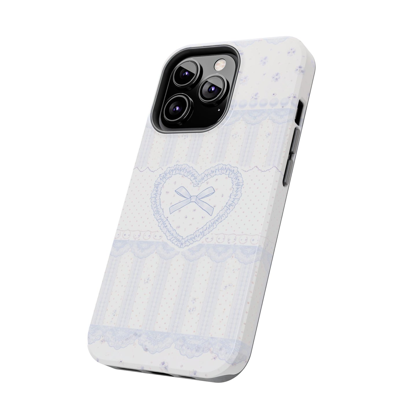 Coquette Blue Lace - Protective Phone Case