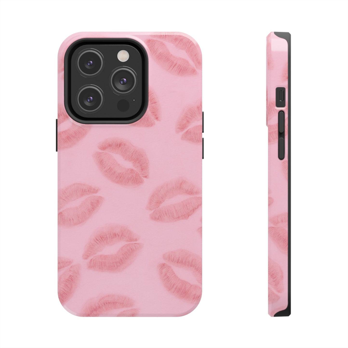 Pink Rosy Kisses - Protective Phone Case