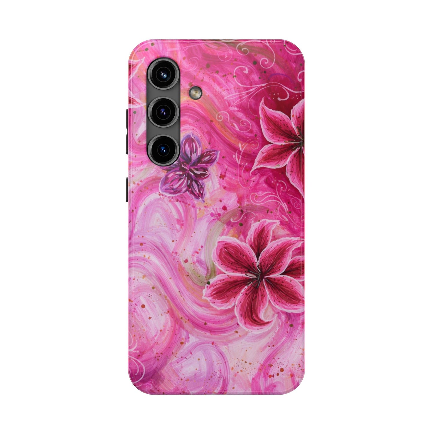 Watercolor Hibiscus - Protective Phone Case
