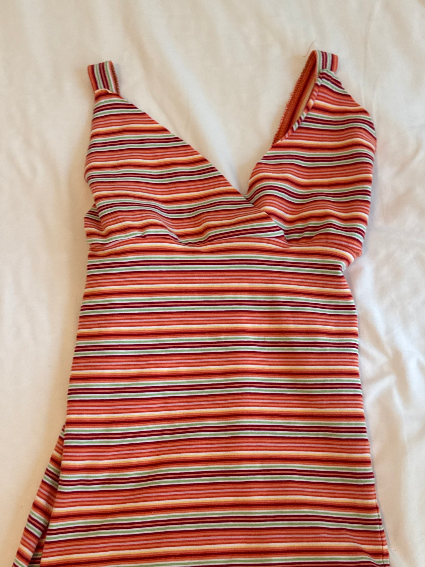 Orange Striped Cami