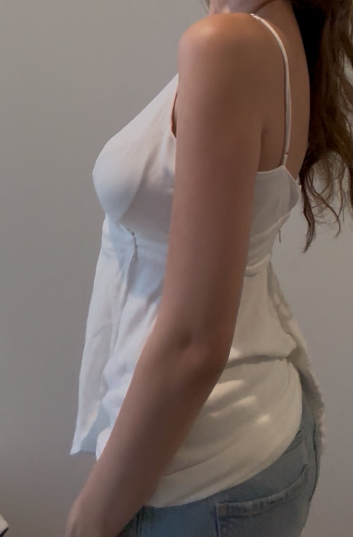 Y2K White Cami Top