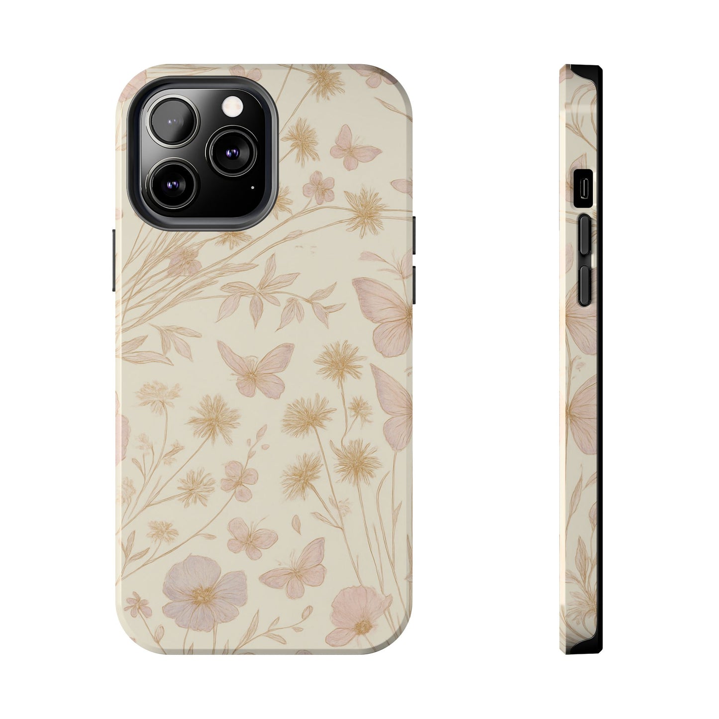Floral Flutter - Protective Phone Case