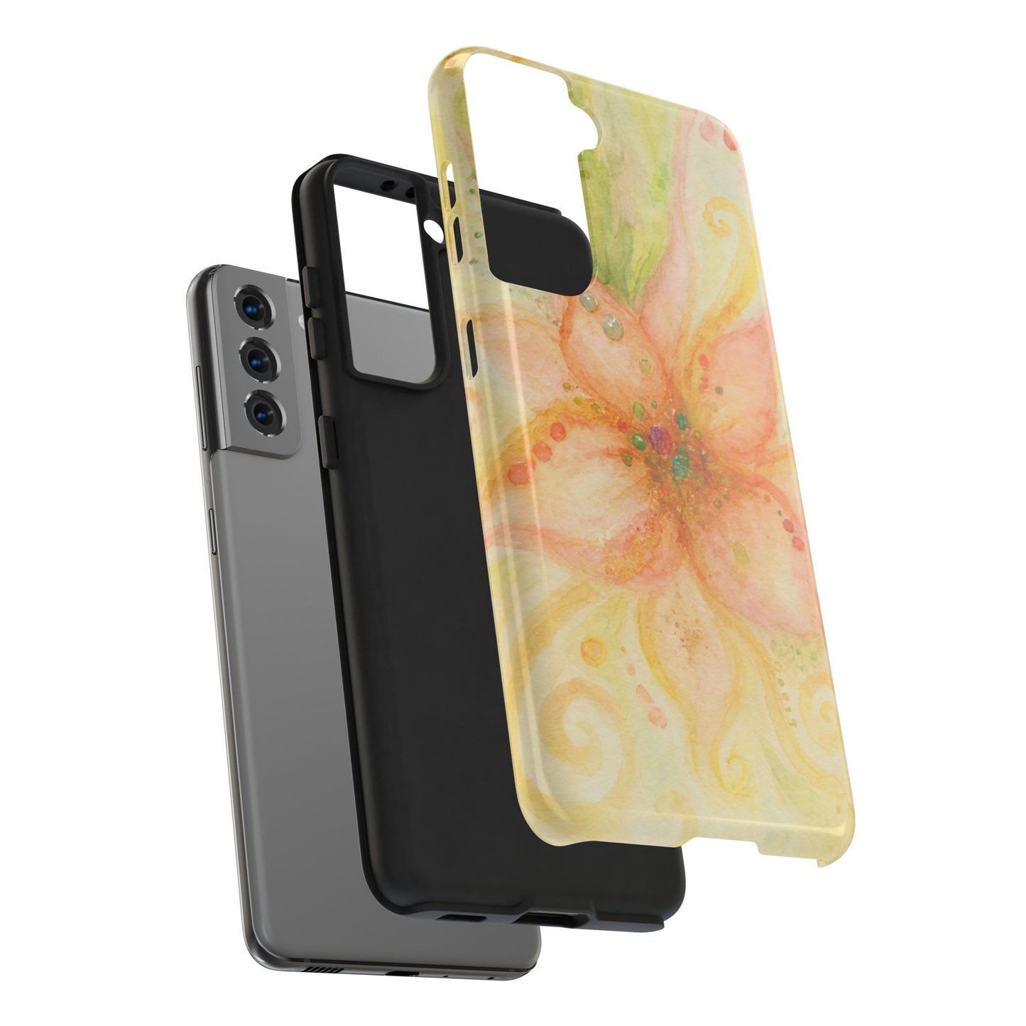 Shimmery Flower - Protective Phone Case