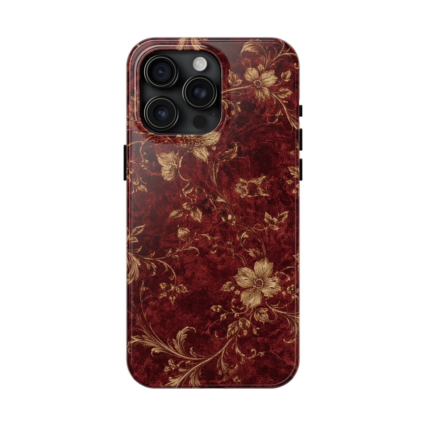 Floral Burgundy - Protective Phone Case