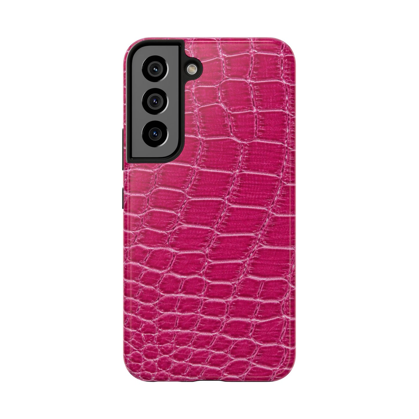 Pink Crocodile Pattern - Protective Phone Case