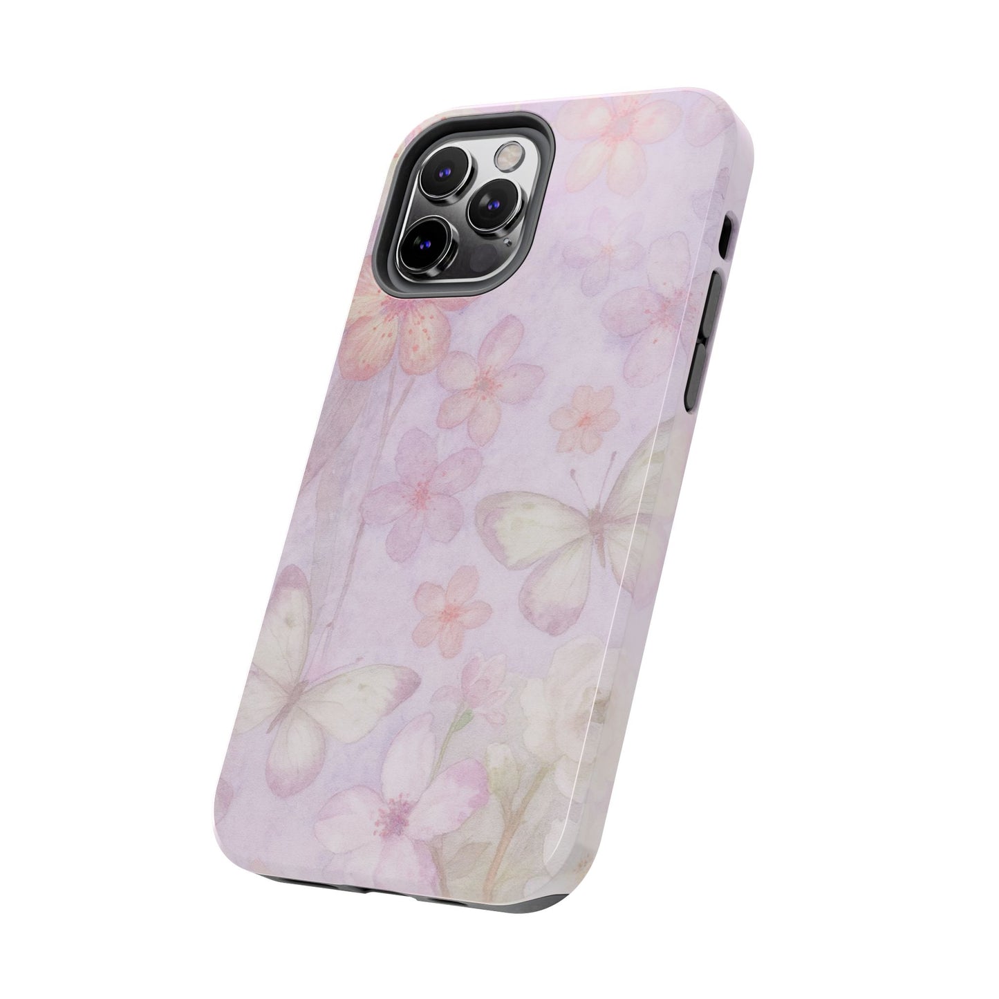 Lilac Butterfly - Protective Phone Case