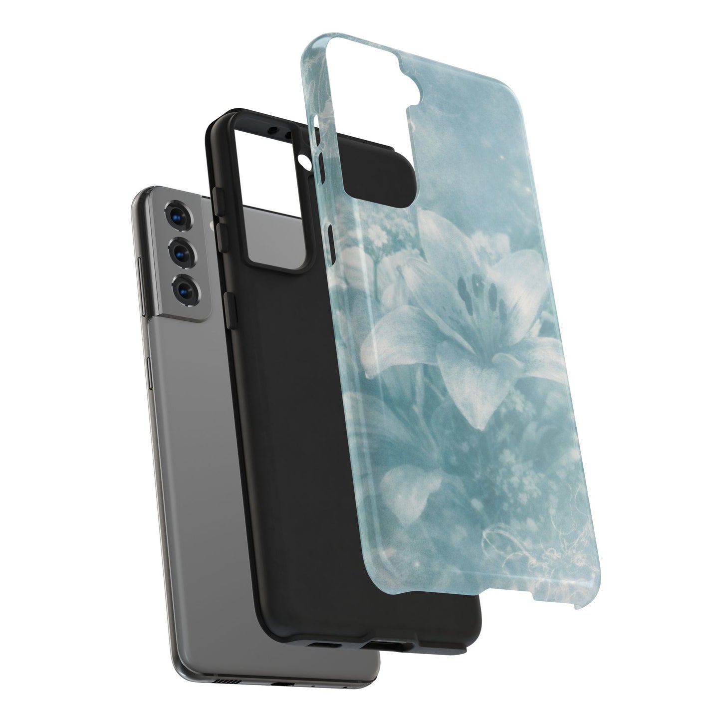 Teal Lily - Protective Phone Case