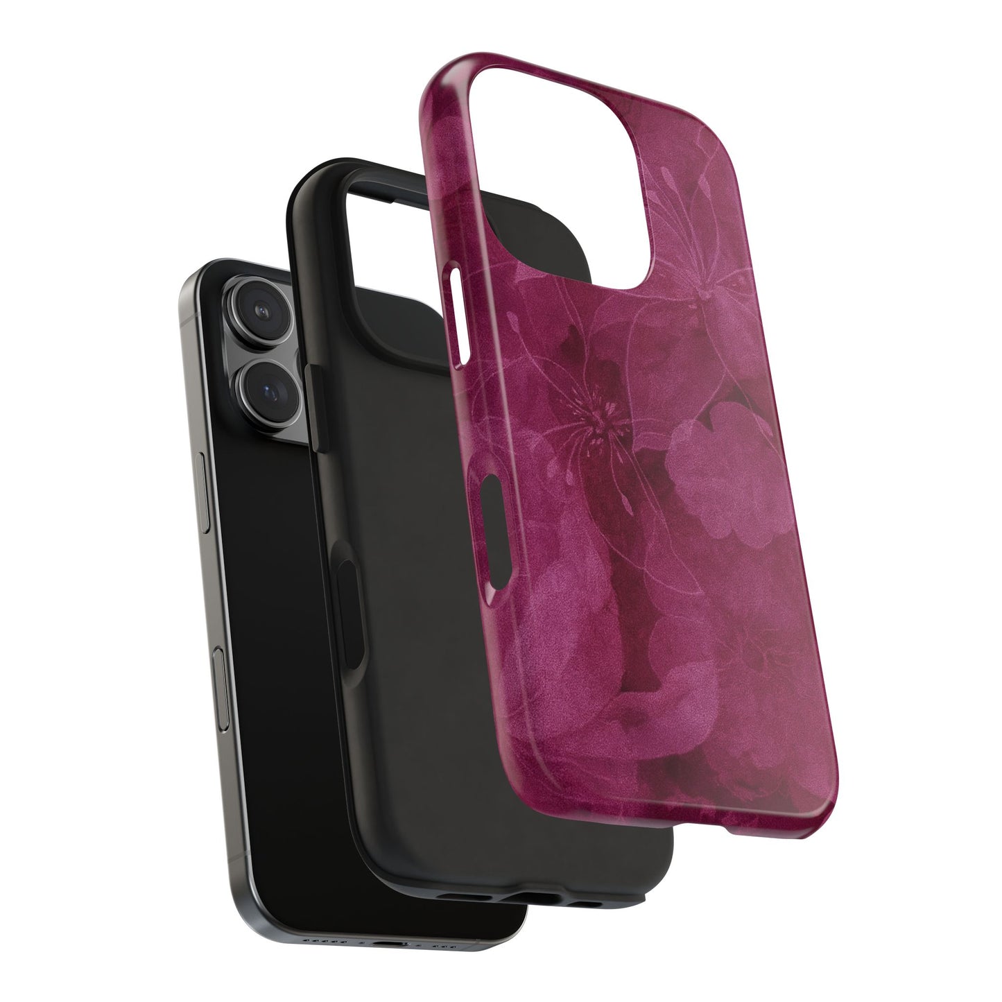 Magenta Petals - Protective Phone Case