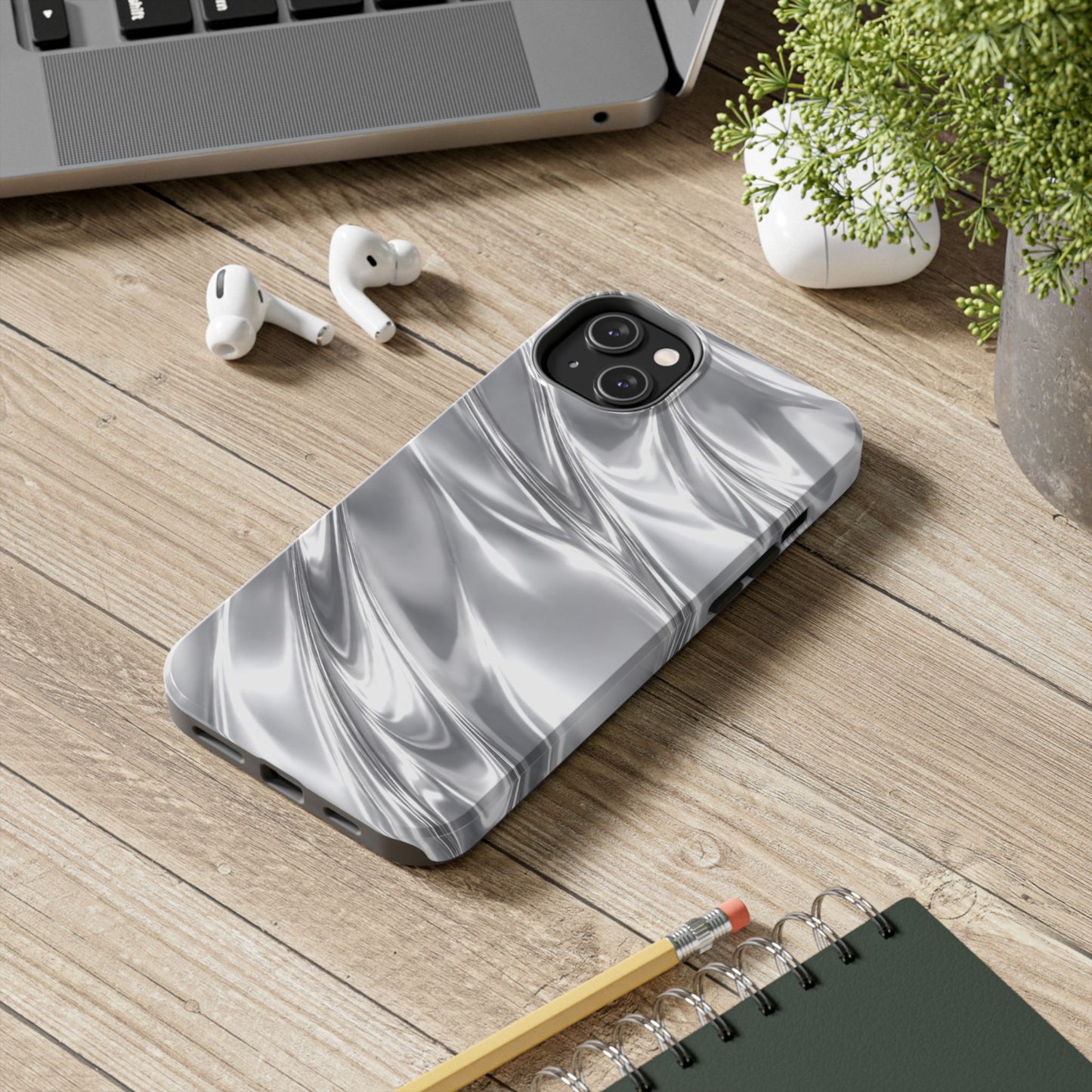 Silver Metallic - Protective Phone Case
