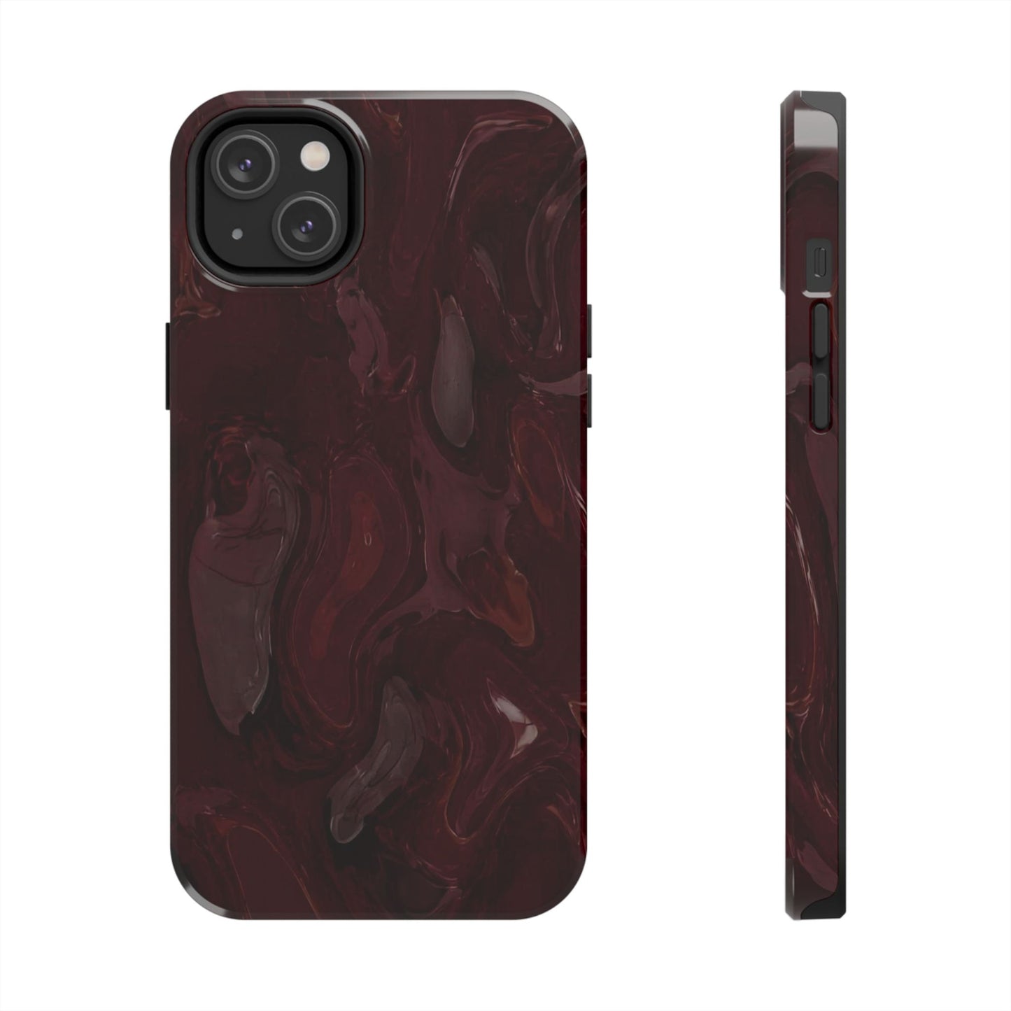 Glossy Maroon - Protective Phone Case