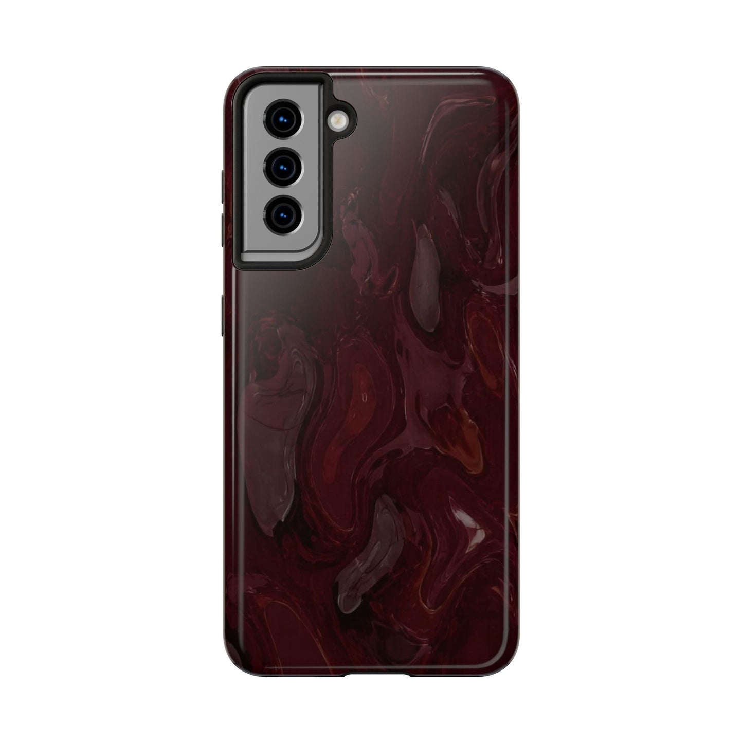 Glossy Maroon - Protective Phone Case