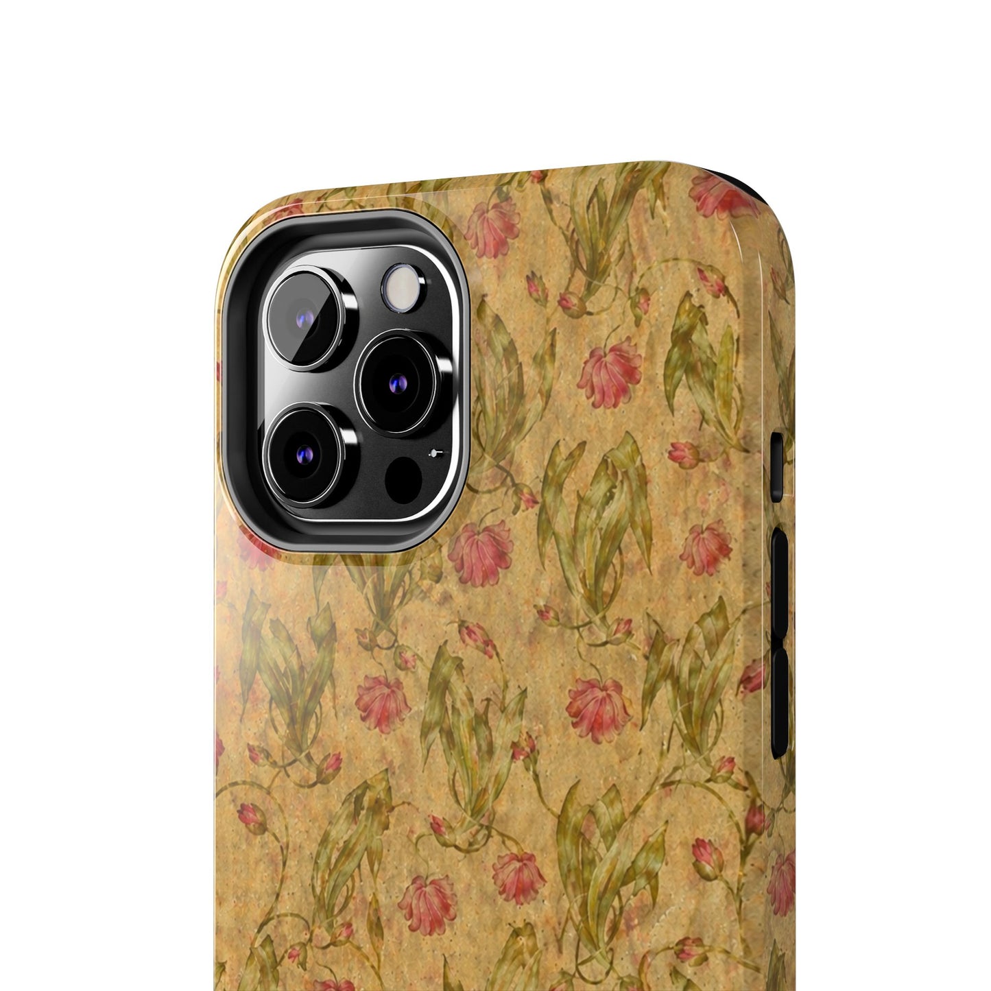 Roses on Aged Paper - Protective Phone Case