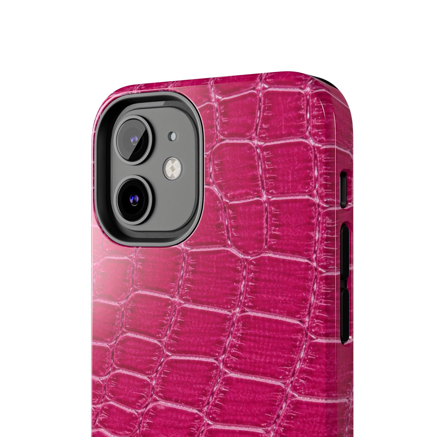 Pink Crocodile Pattern - Protective Phone Case