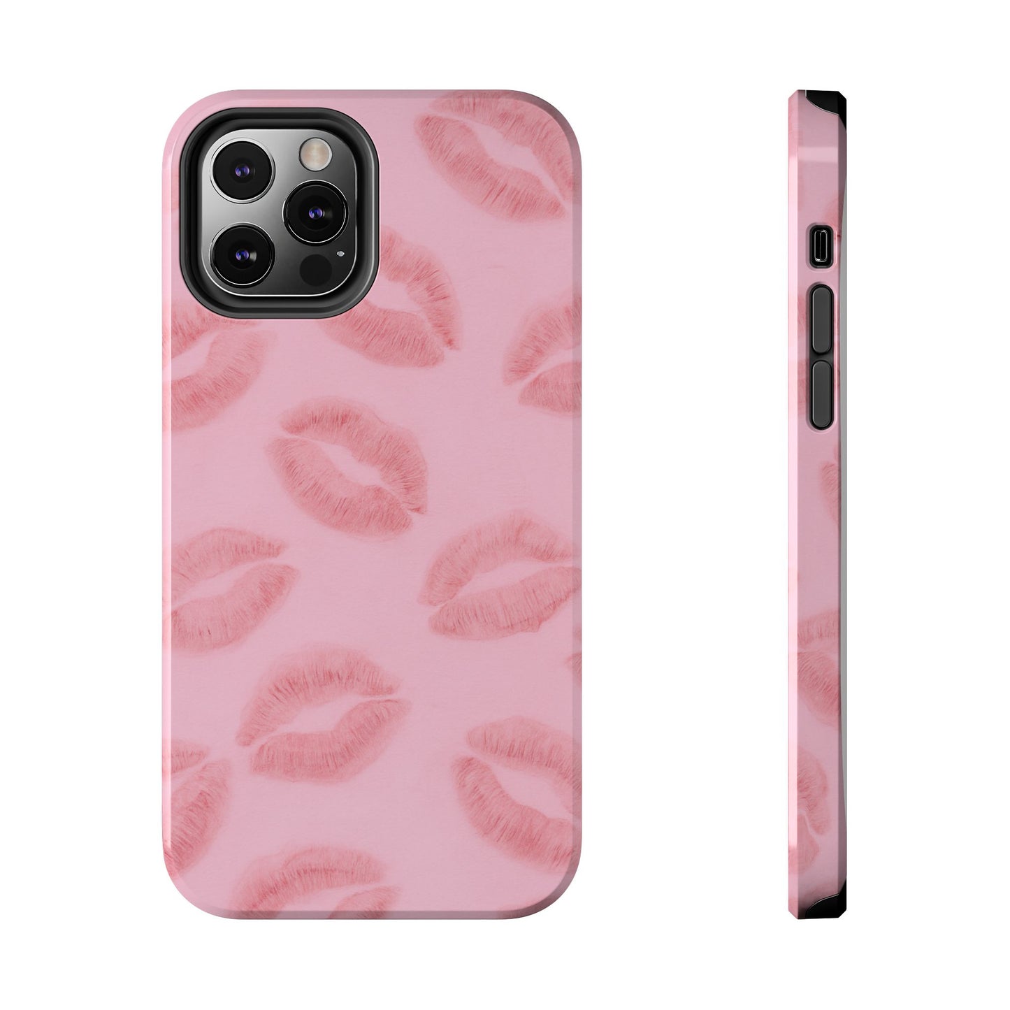 Pink Rosy Kisses - Protective Phone Case