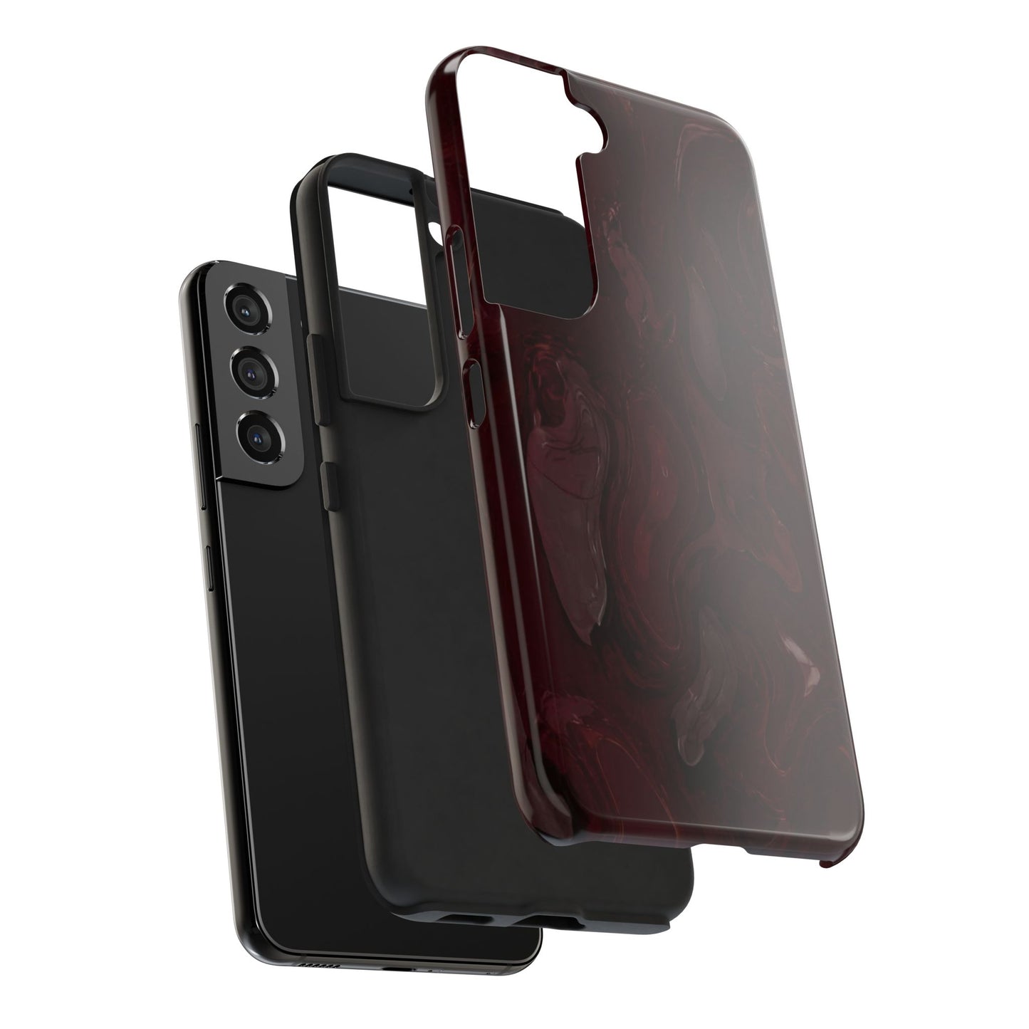 Glossy Maroon - Protective Phone Case