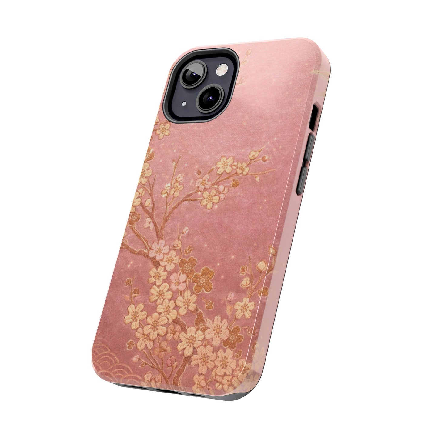 Pink Gold Cherry Blossom - Protective Phone Case