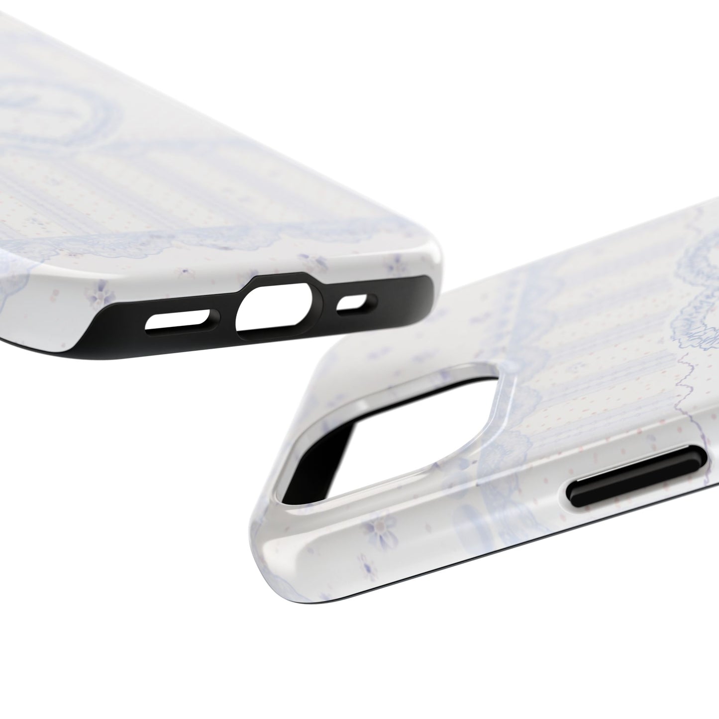 Coquette Blue Lace - Protective Phone Case