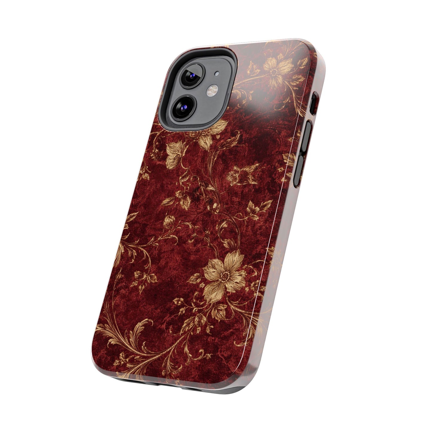 Floral Burgundy - Protective Phone Case