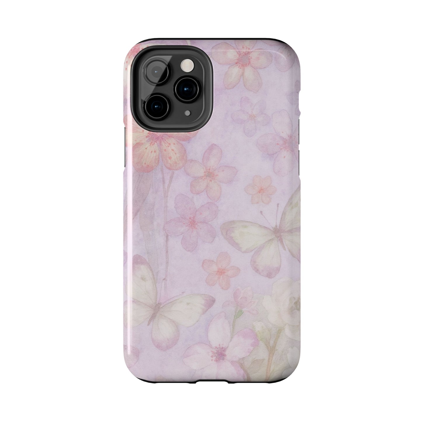 Lilac Butterfly - Protective Phone Case
